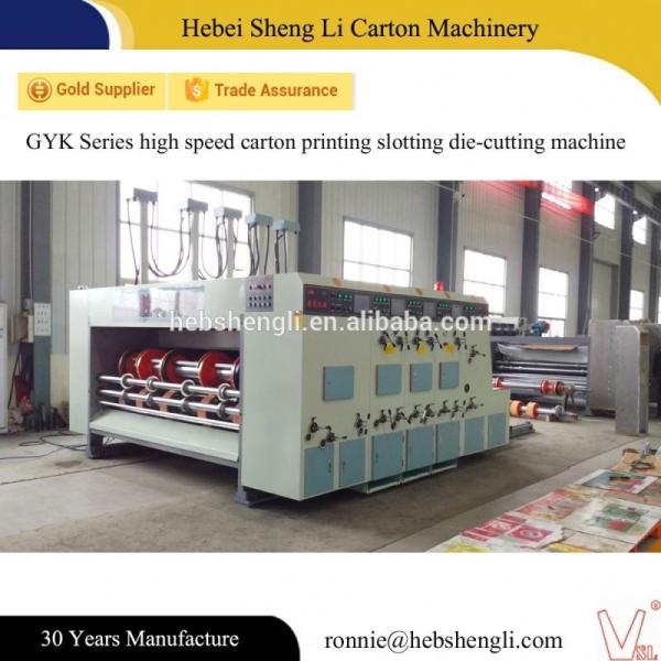Automatic Flexo Printing And Die Cutting Machine For Corrugated Carton