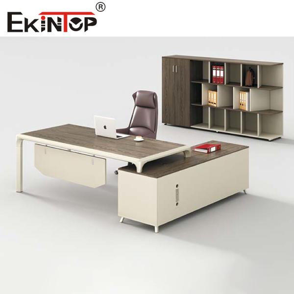 Extendable l сформировал современный исполнительный серый цвет Брауна офисной мебели стола
