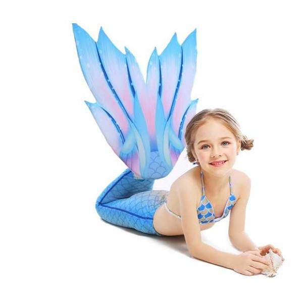 Breathable Ladies Mermaid Tail Graceful Flower Shaped Fin High Elasticity Fabric Mermaid Tail Beach dress