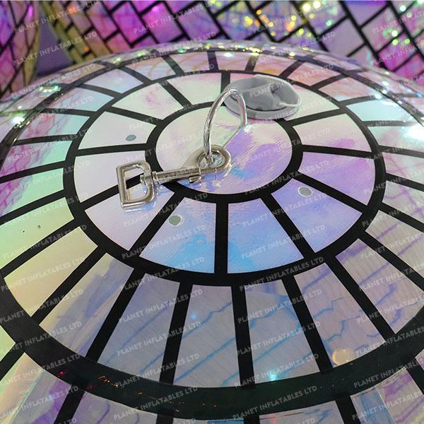 Hanging Event Decoration PVC Sphere Mirror Balloon Disco Shinny Reflective Advertising BalloonInflatable Mirror Ball for Wedding Party