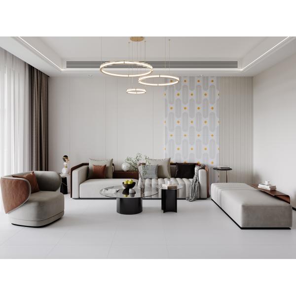 600x1200mm Light Gray Porcelain Floor Tiles for Indoor Use