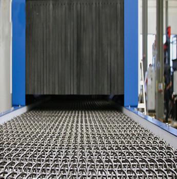 Residue Free Wire Mesh Shot Blasting Machine Surface Preparation Equipment