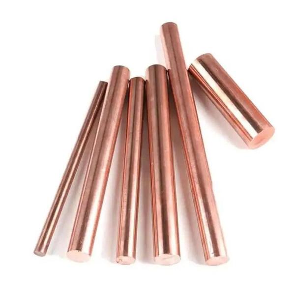 Industrial Conductive C11000 C1100 99.95% Pure Copper Rod Copper Round Rod Earthing