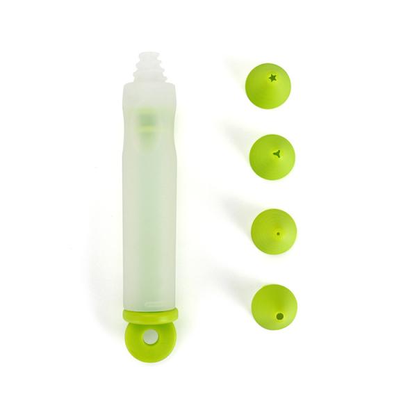 4 Pack Silicone Decorating Pen Decorating Syringe Cylinder For Chocolate Pastry Cream