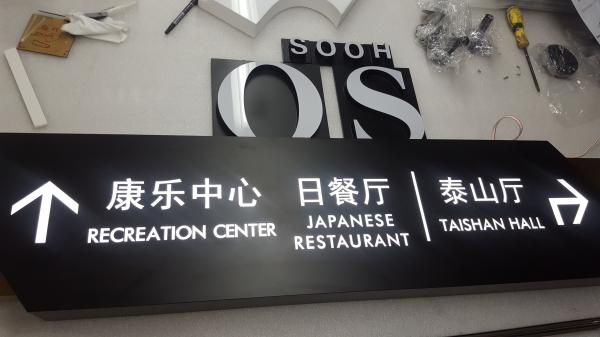 Wall Mounted LED Light Boxes 10000K 2500*250*80mm For Advertising