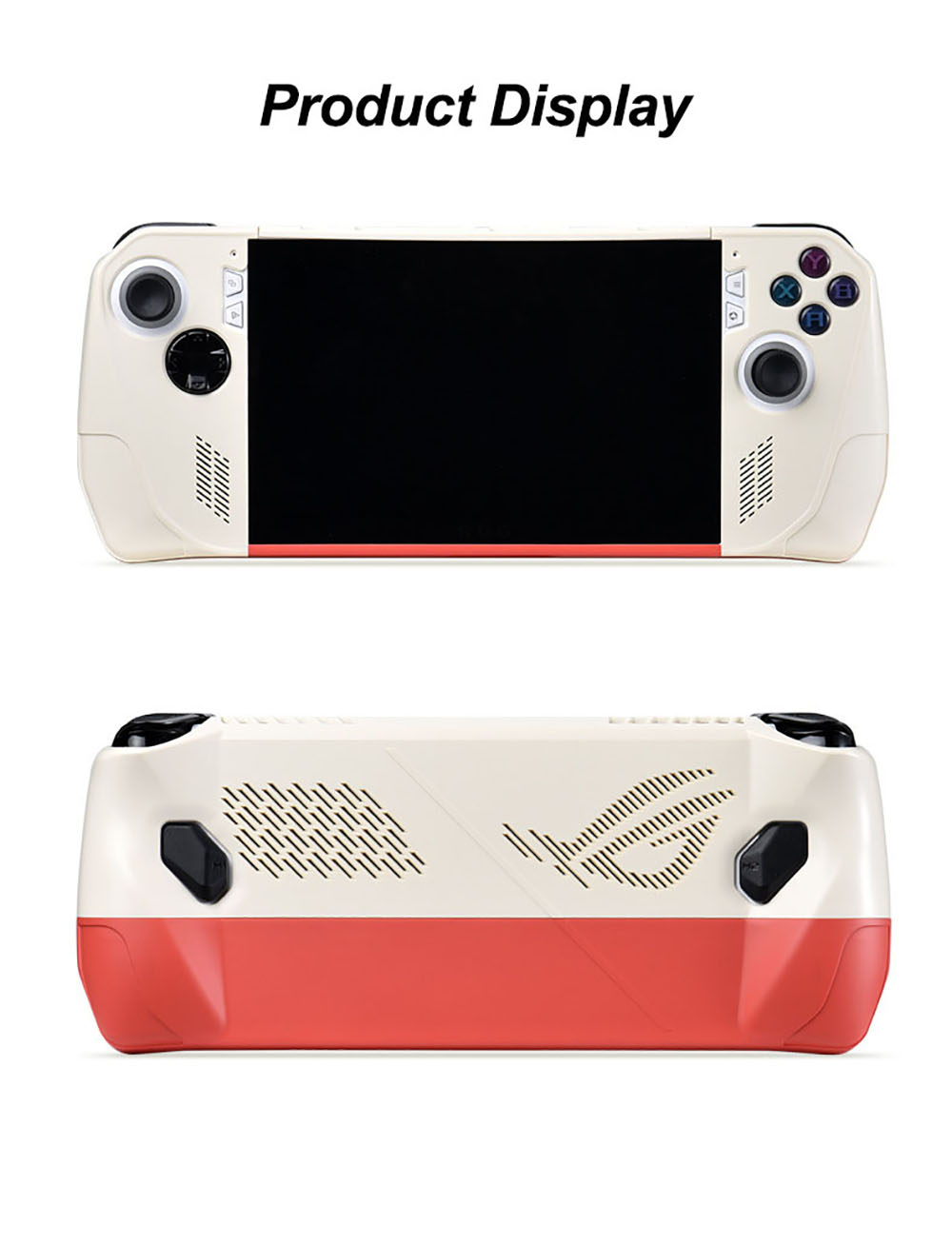 Laudtec YXJ02 All-Inclusive 360 Protective Case for Asus Rog Ally Split Hard Cover Cowhide Handle Game Console Shell Skin
