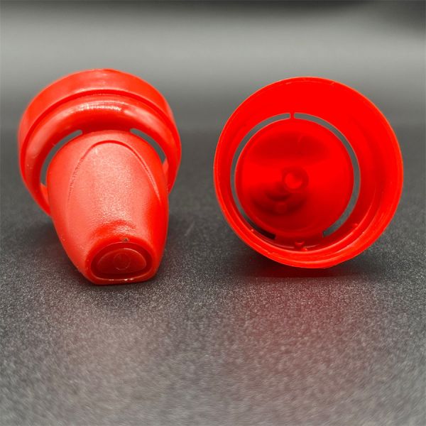 Vibrant Color-Coded Hair Mousse Aerosol Accessory for Product Line Differentiation with Quick-Change Actuator System