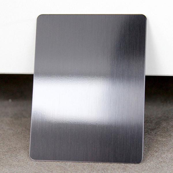 Black Brushed 430 Grade Stainless Steel Plate with NO.4 Surface Treatment