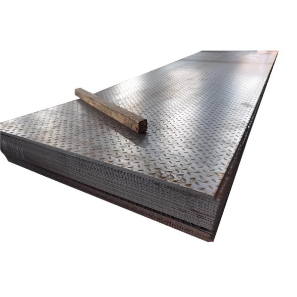 A36 S235jr Ss400 Q235B Q345b Hot Rolled Mild Iron Plate Metal Sheet Steel Checkered Plate