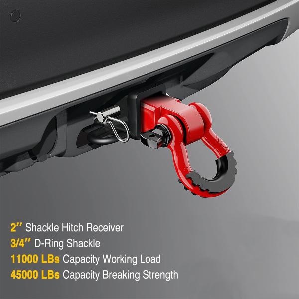 Trailer Hitch Lock For Stainless Steel Shackle Hitch Receiver And 3/4