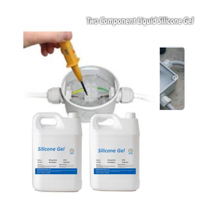 6707high hardness electrical insulation Blue waterproof cable junction box silicoen gel sealant glue
