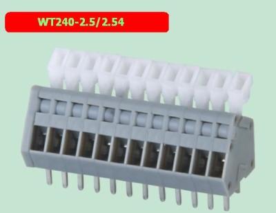 Type TB de ressort de la carte PCB WT240-2.5/2.54, espaçant 2.5/2.54, ventes directes d'usine