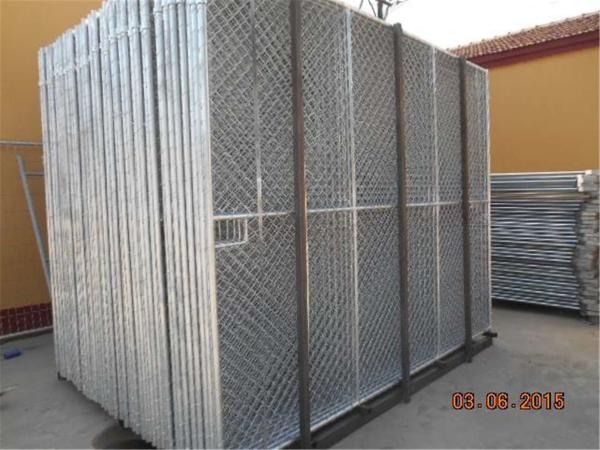 chain link temporary construction fence panels 6FT X 10F Mesh 2 3/8  x 2 3/8 ( 60mm x 60mm ) x 12 gauge wire