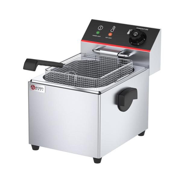 Electric Oil Outlet Deep Fryer 8L Commercial for Multifunctional Kitchen Equipment