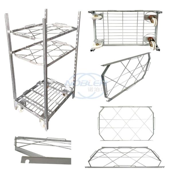 Проутюживьте погружение стальной вагонетки цветка EC горячее гальванизированное с колесом PP