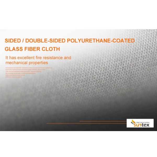 PU распределения воздуха 0.4mm покрыл пламя ткани стеклоткани - retardant сертификат M0