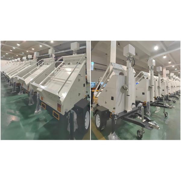 Mobile CCTV Trailer Solar CCTV Camera Trailer For Temporary Parking Lots Monitoring