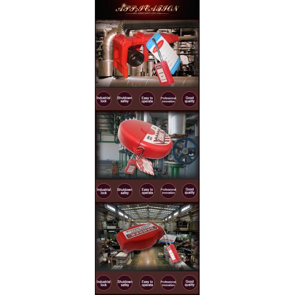 38mm hardened steel shackle safety padlock with master key for use in mechanical lockout-tagout