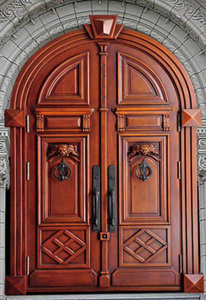 steel wood security armored door
