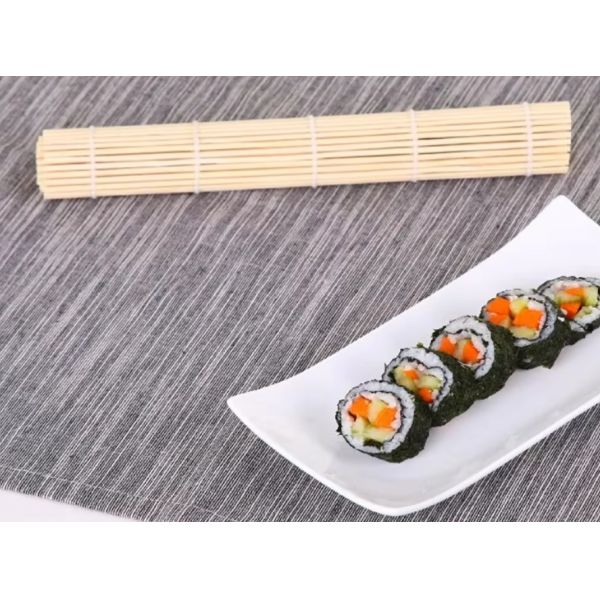 High Quality Reusable Natural Bamboo Sushi Rolls Biodegradable Japanese Food Mat Sushi Maker