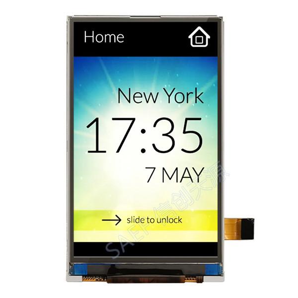 HX8369 Display TFT LCD 3.7 Inch 480x800 IPS For Smart Devices Front Screen