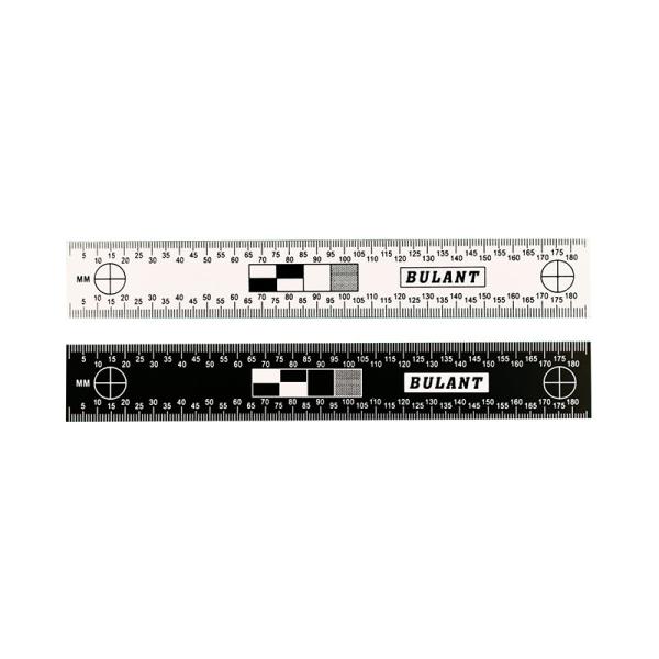 P125 18cm two-sided black and white photographic evidence scale