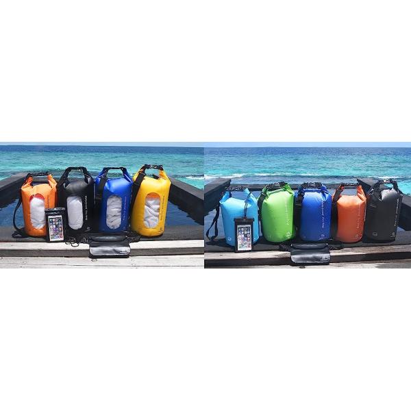 Waterproof Dry Bags Set, Dry Bag with 2 Zip Lock Seals & Detachable Shoulder Strap, Waist Pouch & Phone Case