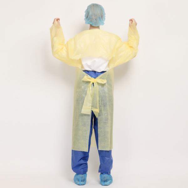 Operating Room Disposable Ppe Gowns Sterile PE Coated Ultrasonic Sewing