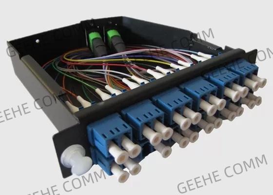 LC/UPC duplexent 12 la cassette du style MPO de la fibre LGX