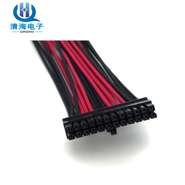 24 Pin Motherboard For Custom Sleeved Hot selling 2020 beautiful  microphone copper  lugs ribbon usb magnetic cable