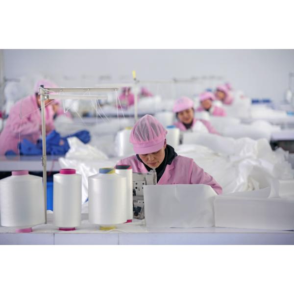 Tear Resistant Hooded Disposable Protective Coverall With Boot