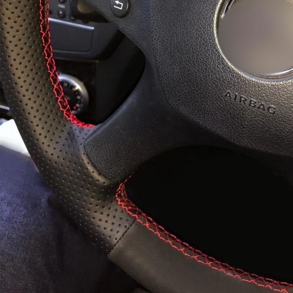 Mercedes-Benz W204 C-Class Fan Club Design Style Custom Leather Steering Wheel Cover