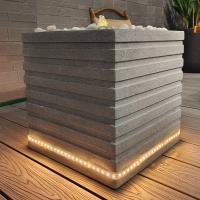 Fonte de resina resistente a intempéries com fluxo contínuo de água em estilo tradicional
