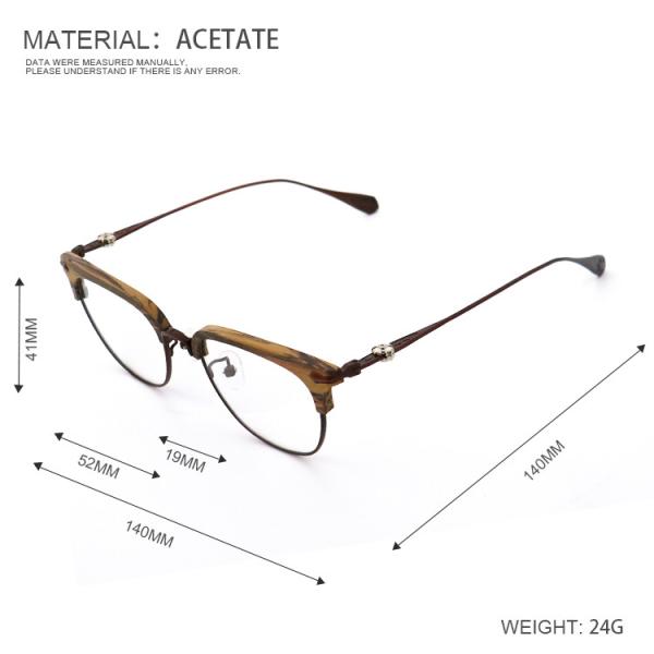 Деревянные зерна Очки рамки имитация Деревянный ацетатные очки MR 3317