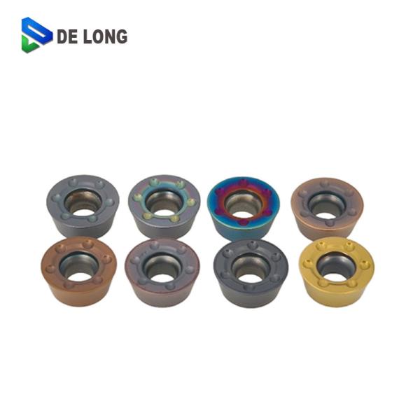 Inserto CNC RDMT1204 MO de carburo de tungsteno, herramienta de fresado de 12,04 mm, alta dureza