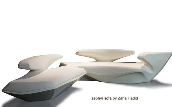 zephyr sofa by zaha hadid