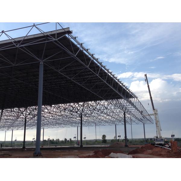Estructuras prefabricadas con armazón de acero ligero para estaciones de servicio | Diseños duraderos y eficientes