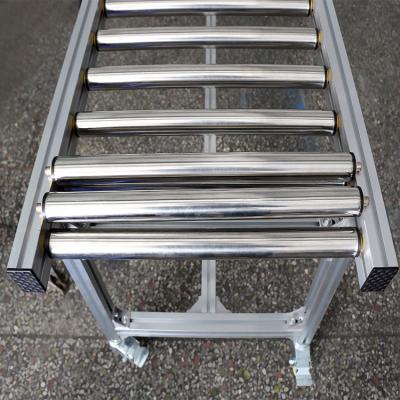 Stainless Steel Powered Lineshaft Roller Conveyor High Efficiency For Transportation