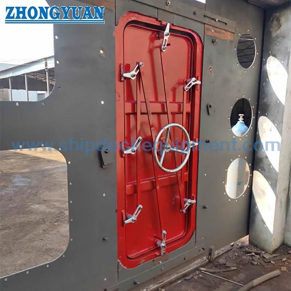 Both-Side Operated Quick-Acting Pressure-Resistant Watertight Door | 0.1 MPa Marine Hinged Type