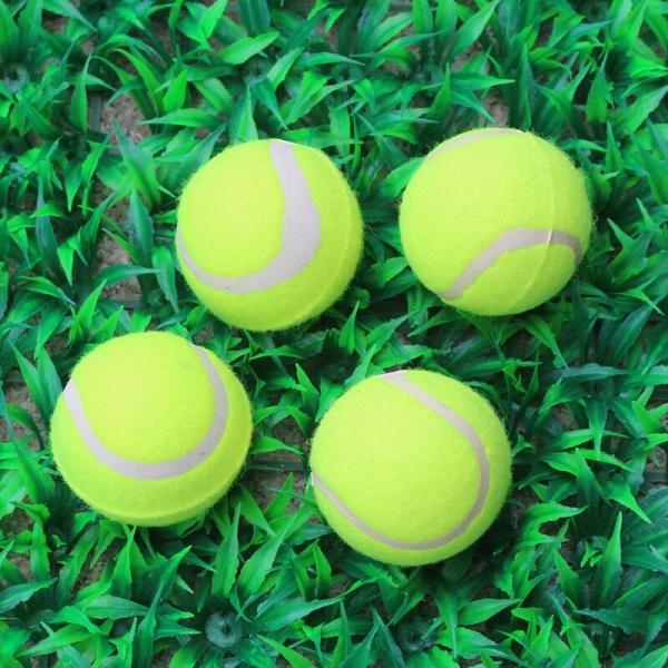 Rubber Polyester Tennis Racket Ball 5cm Small Toy Pet Dog Tennis Balls