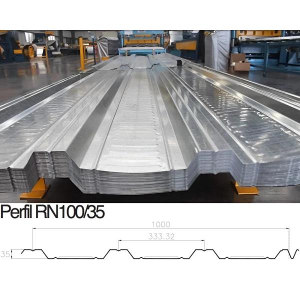 Rolo telhando industrial da plataforma que forma o aço galvanizado RN100-35 da máquina 22Gauge 26
