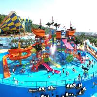 Centre de jeux aquatiques de plus grande taille de 31*26m avec des glissières à pulvérisateurs d'eau