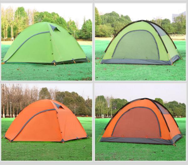 Ultralight 3-4 Person Doule Layer Tent Double Door 4 season Camping Tent(HT6011)