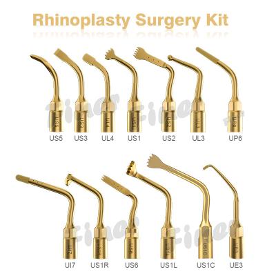Aço inoxidável 29KHz Rhinoplasty Surgery Tip Preparação de implantes dentários Piezo Bone Surgery Tip