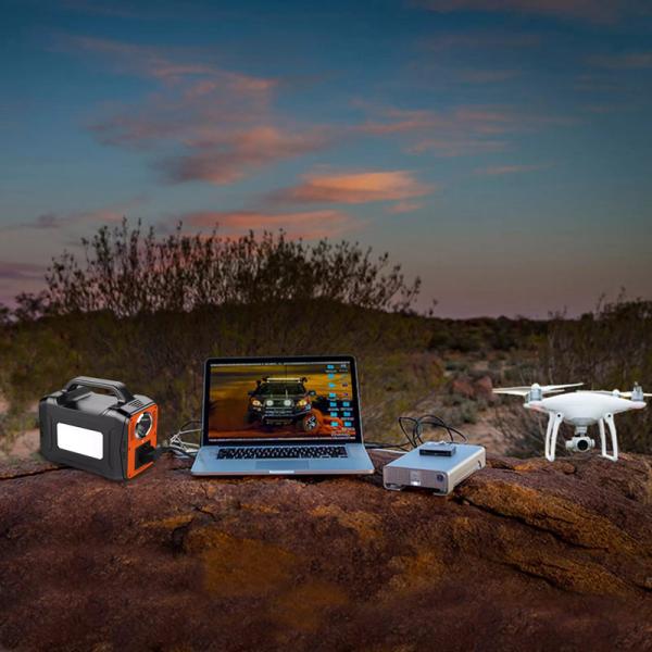100W UPS Lithium Battery 9V-12.6V 36000mAh Portable Power Station For Outdoor
