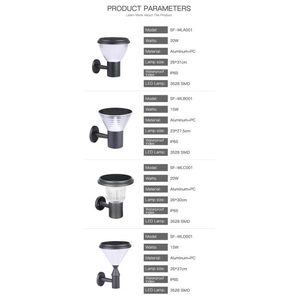 стена 3500K 3.2V установила солнечный свет с Monocrystalline панелью солнечных батарей кремния