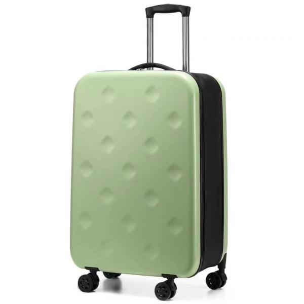 ABS PC Material Folding PC Luggage Collapsible Suitcase Round Pit Design Carry on Boarding