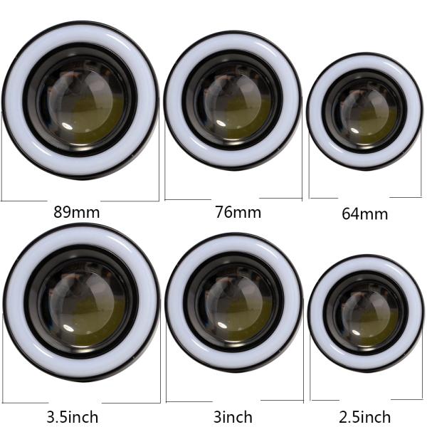 3.5 Inches Angel Eyes 3200LM COB Fog Lights For Cars