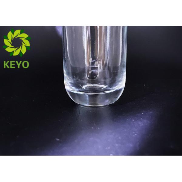 Round Boston Shape Thick Bottom And Thick Wall High Transprarency Glass Bottle With Aluminum Dropper