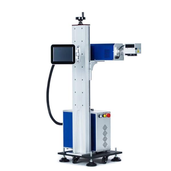 speed Fiber Optic CO2 UV Online Flight Laser Engraving Machine with Pulsed Operation by IPG Raycus Max JPT 20w 30w 50w